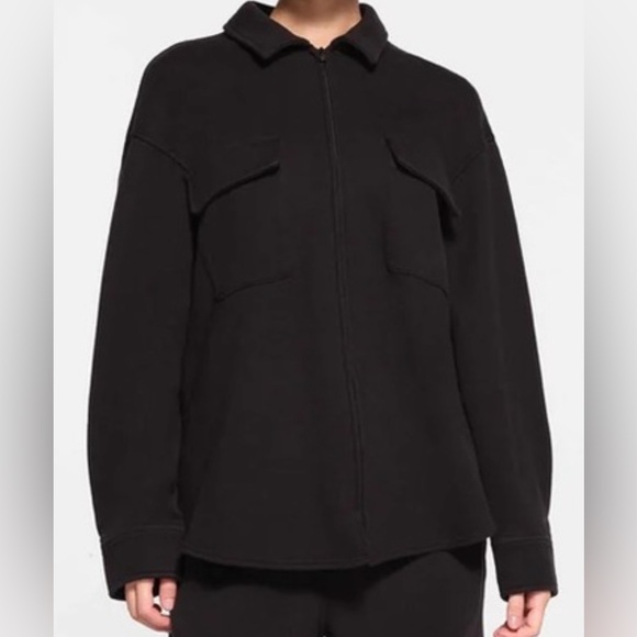 SKIMS Jackets & Blazers - Black Zip-Front Women's Jacket